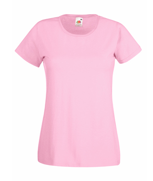 T-SHIRT VALUEWEIGHT DONNA  - FRUIT OF THE LOOM rosa pastello